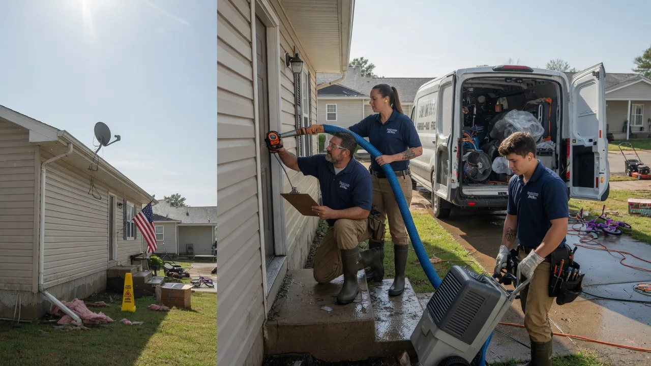 Ceiling Water Damage Restoration in Harmony, IN near me